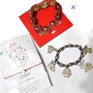 Christmas holiday festive bracelet lot